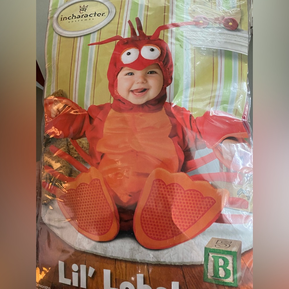 In character lil Lobster Baby Costume